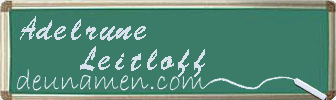 Adelrune Leitloff Visitenkarte
